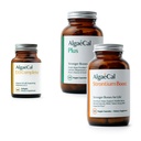 Pacote de Saúde Óssea ALGAECAL - D3 Completo (1000 UI) + K2, Vitamina E, Vitamina A e Cálcio Baseado em Planta Clinicamente Suportado para Aumentar a Densidade Óssea