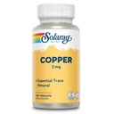 Solaray Copper 2 mg □ Formação saudável de células sanguíneas vermelhas, Imune e Nerve Function Support