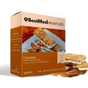 BestMed - Barra de Nutrição de Alta Proteína - Baixo Carbono, 15g de proteína, Baixo Açúcar, Baixa Caloria, Barra de substituição de refeições (Cinnamon, 1 caixa - 7 contagem)