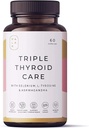 Palak Note Miduty Triple Thyro Care - Selenium, Sea Kelp, L-Tyrosine, Zinc, Ashwagandha, B1 (Pacote de 60 Cápsulas)