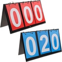 Mesa portátil APORO Top Scoreboard Flipper, Multi Sports Score Flip Scoreboard