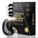 ROUSE Colágeno sob patches de olho com máscara de tratamento de olho de cafeína para círculos escuros Fadiga do olho Puffiness revitalizante cuidados de pele Gel Pads-20 pares
