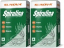 Cápsulas de espirulina – Superalimento próprio da natureza e Suplemento Nutricional,Espirulina para suporte de corpo completo – 60 Cápsulas (Pacote de 2)