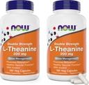AGORA Alimentos L-Teanina, Dupla dosagem 200 mg por tampa - 180 Veg Cápsulas (Pacote de 2) (360 Total de cápsulas) - Melhorado com 100mg Inositol - Vegetariano, Não-GMO - Ltheanina 200mg Suplemento
