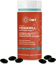 iwi Vida Vegikrill Omega-3, 30 Softgels (30 Servings), Vegan, Planta-Baseada Algas Omega-3 com astaxantina, Suporte de corpo inteiro Suplemento dietético, Krill & óleo de peixe alternativa, Sem gosto de peixe