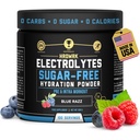Eletrólitos HRDWRK Pó com Magnésio, Potássio - Eletrólitos gratuitos de açúcar Aumente a resistência e reduza a fadiga com este Suplemento de Eletrólitos - Hidratação Máxima - Keto Friendly
