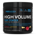 PEScience alto volume Stim-Free pré-treino Pump Powder, Cafeína-Free com L-Citrulina & L-Arginina Nitrato, Não-Stim Pré-treino para homens e mulheres - 36 Scoops, Limonada de framboesa