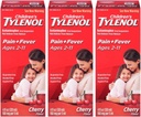 Tylenol Chld Cherry Liq Tamanho 4 Fl oz Tylenol Crianças Cherry Blast pacote de suspensão oral de 3