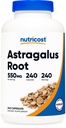 Cápsulas Nutricost Astragalus 550mg, 240 Cápsulas Vegetarianas - Não-GMO e Glúten Grátis