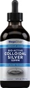 Gotas de líquido de prata coloidal de rocha de tubagem 10 ppm 4 oz , Bio Active Premium Grau , Nano Silver Tecnologia , não-GMO, sem glúten
