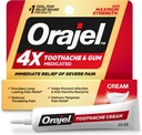 Orajel 4X para dor de dente e chiclete: Tubo de creme grave 0,33 onças- De alívio da dor oral marca