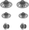 6Packs-Starkey Hearing Aid Domes Open Oticon Hearing Aid Domes Small Medium Large 3 Sizes Compatível com a Phonak Marvel & Paradise RIC Modelos SDS 4.0-Black