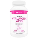 ML Naturals Ácido Hialurônico Premium 100 mg 120 Cápsulas Vegetais, Um por Dia (4 Mês de Fornecimento), Qualidade Premium, NSF-Certificado & cGMP-Compliant.