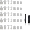Domes de aparelho auditivo - Domes universais para aparelhos auditivos - Tamanhos Pequenas, Médias, Grandes & X-Large Earbud Substituições e amplificadores de som auditivo BTE