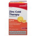 Líder Zinco terapia fria mastigável comprimidos, Não-Drowsy suplemento de zinco homeopático, Reduz a duração e gravidade dos sintomas frios, Remédio frio de ação rápida, sabor Citrus, Açúcar livre, 25 Contagem