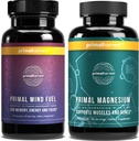Combustível primordial da mente da colheita & Magnésio Glicenato Suplementos para mulheres e homens Magnésio e Mente Combustível Pills Brain Booster Pills Bundle