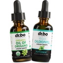 Óleo de orégano líquido orgânico gotas & clorofila - óleo de orégano gotas Tintura Extrato & Vegan clorofila líquido corpo detox limpar Imune Suporte - Digestivo Gut Saúde Odor Cleanse Suplemento