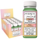 Energia mente mágica e foco bebidas shots - Aliviando o estresse, Sem Jitters, Ashwagandha, Vitamina B12, Vitamina C, Matcha chá verde, cogumelos funcionais - 2 FL Oz (15 Pack)