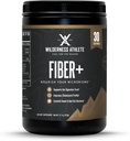 Wilderness Atleta fibra +   □ Suplemento de fibra solúvel e insolúvel para mulheres e homens - pó de fibra prebiótico para suporte digestivo - mistura de bebida diária - pó dietético sem sabor