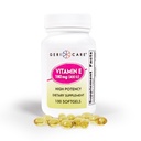 Cápsulas de vitamina E de alta potência GeriCare – 400 UI para suporte de pele e imunidade, 180mg – 100 Contagem – Vitamina E Orgânica para Mulheres e Homens