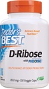 Doutor melhor D-Ribose, Suporta ATP produção de energia, Não-GMO, Gluten Free, Soy Free, Vegan 120 Veggie Caps
