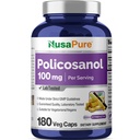 NusaPure Policosanol 100mg 180 Cápsulas Veggie (Vegan, Non-GMO)