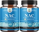 NAC Supplement N-Acetil Cysteine 600mg - Vegan Alta Absorção NAC 600 mg Cápsulas - Precursor de Glutationa para Detox Cleanse Fígado & Repair Plus Lung Health and Immunity Support (180 Servings)