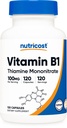 Nutricost Vitamina B1 (Thiamine) 100mg, 120 Cápsulas - Gluten Free e Non-GMO