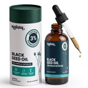 Holistiq Black Seed Oil Orgânico Cold Pressed Drops 3% Thymoquinone - Não-GMO & Vegan □ Cold Pressed Black Cumin Nigella Sativa Oil for Imune Support, Aceite de Comino Negro - Drops, 100 mL