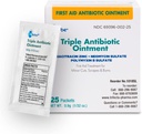 Globo (25 embalagem tripla de unguento antibiótico pacote único, kit de primeiros socorros para pequenos arranhões, feridas, cortes, e queimaduras, evita infecção, Ingredientes ativos comparar com a marca líder, tamanho de viagem, 0,9g