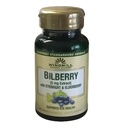 Moinho de vento Bilberry 5 mg Caplets Extract, Com Eyebright & Elderberry Suporta saúde ocular, 60 Ea