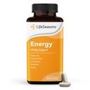 LifeSeasons Energy - Vitality Support - Energy Booster for Physical and Cognitive Strength - No Jitters - Aumenta a resistência - Contém chá verde e L-Theanina - 60 Count (Pack of 1)
