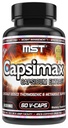 MST Capsimax Suplemento 100mg V Cápsulas, 60 Servings Clinicamente Dosed Weight Management, Thermogenic, Controle de apetite, Queimagem de calorias, Saúde Metabólica, Estimulante Livre.