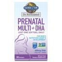Jardim da Vida Dr. Formulado Pré-Natal Multi + DHA com Folato & Ferro para a Nutrição da Mãe & Desenvolvimento do Bebê, 30 Contagem