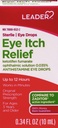 LEADER Colírio estéril para Alergia Eye & Itch alívio, Ketotifen solução anti-histamínico 0,035%, Funciona em minutos, até 12 horas, dosagem de prescrição 0,34 oz