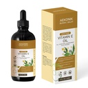 Óleo Orgânico de Vitamina E - Óleo Puro Essencial de Vitamina E para Cuidados do Corpo e da Pele - Garrafa de 4-Oz para Pele Seca, Rugas, Marcas de estiramento, Acne e Antienvelhecimento
