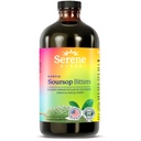Ervas serenes - Soursop Bitters Liquid - Detox Ervas Orgânicas Guanabana com Sementes Negras, Moringa e Ginger - Suporta Bem-Estar Digestivo & Função Imune - 16 fl oz