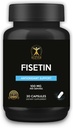 Estilo de vida de Klever, Fisetina, Bioflavonóide, Antioxidante, Efeitos Antienvelhecimento, Saúde da Pele, benefícios metabólicos, 30 cápsulas, 100mg por serviço