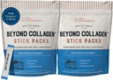 Live Conscious Beyond Collagen Peptides pó não aromatizado Pacotes-Hidrolisado Colágeno pó-Cabelo unhas da pele e apoio conjunto - Multi tipo Colágeno Suplementos para mulheres e homens 30 Pack (2pk)