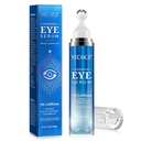 5% Cafeína Peptide Serum de olho, Sob creme de rolo de olhos para círculos escuros, Puffiness, Sacos Sob Olhos - 360° Massage Ball Cream para rugas, linhas finas e Firming (azul)