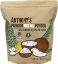 Pó de óleo MCT Premium de Anthony 56% C8 Caprylic, 42% C10 Capric, 1 lb, Gluten Free, Não OGM, Keto Friendly