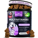 Vitaminas Cães 15 em 1 - Cão Multivitamin Chews com HSH para Hip & Saúde Conjunta - Cão Suplemento para Itchy Skin Relief - Multivitamin para Cães Suporte Imune com Enzimas - Pele & Revestimento, Suporte Mobilidade