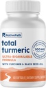 NativePath Curcumin Turmeric com óleo de semente preta - Antioxidante avançado e suplemento de suporte conjunto - Premium Softgels Turmeric com alta absorção aumentada, não-GMO e sem glúten, 60 Softgels