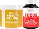 Gobiotix Brain & Gut Wellness Bundle: Focus Cogumelo Complexo 90 Cápsulas + Suplemento de fibra 35 Servings