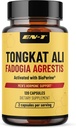 EN-1 Tongkat Ali para Homens (Longjack) Fadogia Agrestis e Tongkat Ali Suplemento 1205mg por Serviço com BioPerine, Tongat-ali para Homens - 120 Cápsulas Tonkat-Ali Long Jack