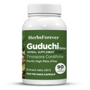 Cápsulas Satais de Herbsforever Guduchi Tinospora Cordifolia Suporte Digestion Balanceamento Vata e Pitta 90 Vege Cápsulas 800 Mg Cada