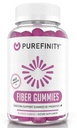 PUREFINITY gomas de fibra para adultos com inulina FOS de raiz de chicória, Açúcar suplemento prebiótico gratuito para Digestão diária & suporte de constipação – Não-GMO, Vegan, 60 Contagem