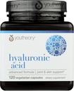 Youtheory Hyaluronic Acid Advanced Formula, Dairy Free, 120 Cápsulas (Pack of 1)
