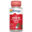 SOLARAY Pure CoQ-10 200 mg Função do coração saudável e suporte de energia celular