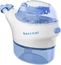 Sistema de irrigação nasal com 50 pacotes de sal, Nariz elétrico Neti Pot limpador Sinus Máquina de lavagem para alívio do nariz Nasal Congestão Runny Nase